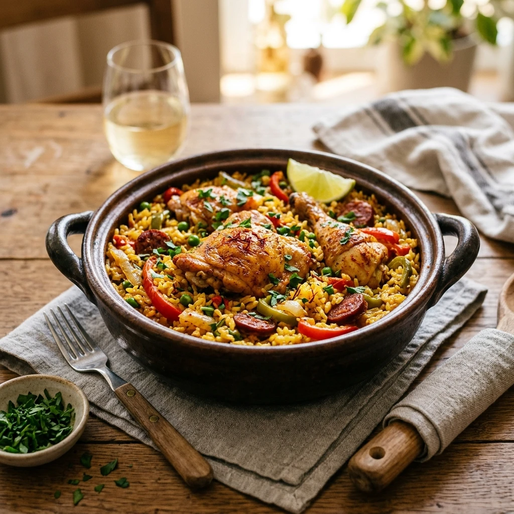 Arroz Con Pollo Spanish One Pot Rice Easy Family Fluffy