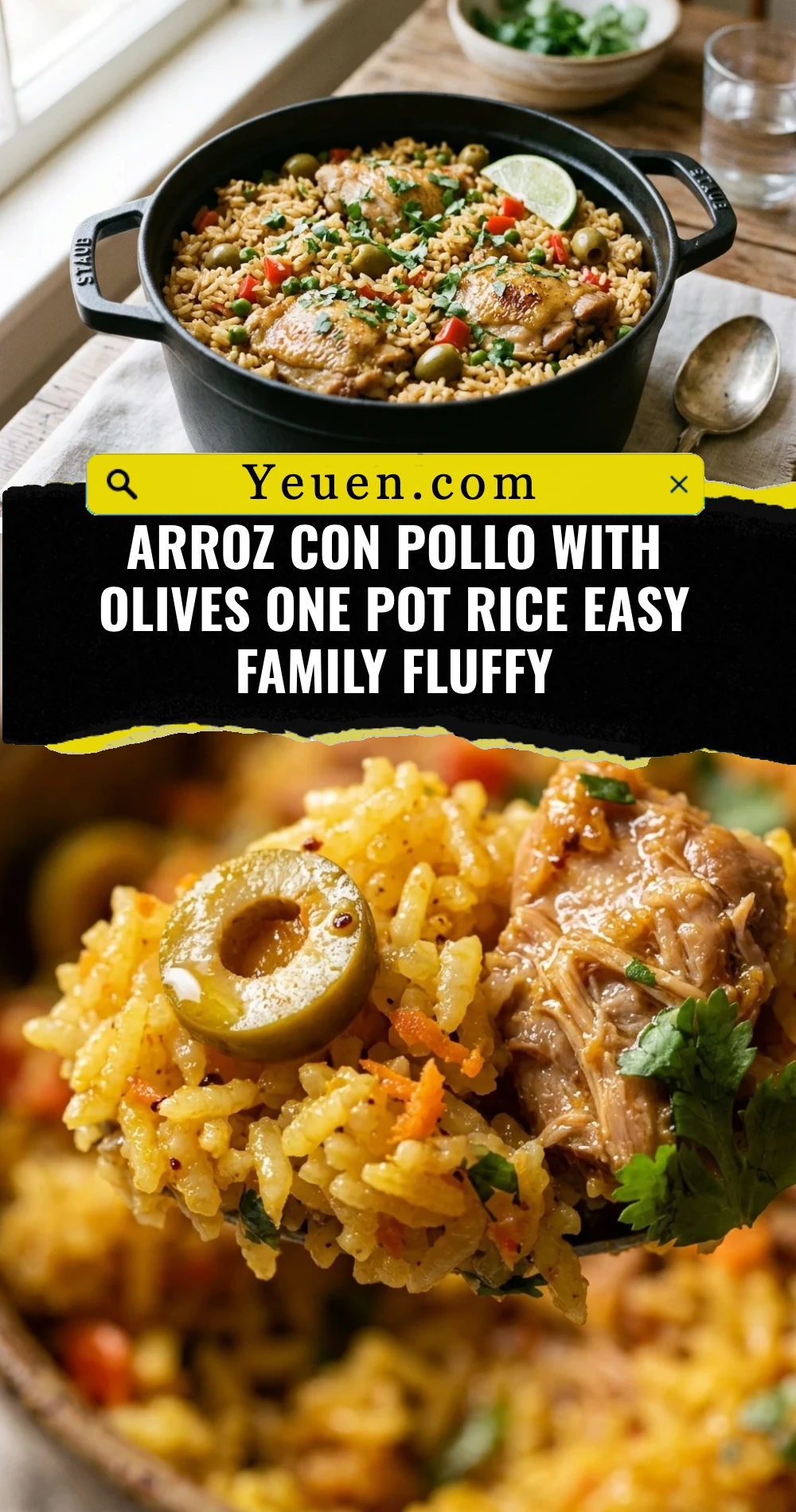 Arroz Con Pollo With Olives One Pot Rice Easy Family Fluffy