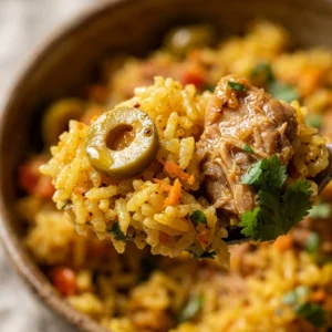 Arroz Con Pollo With Olives One Pot Rice Easy Family Fluffy