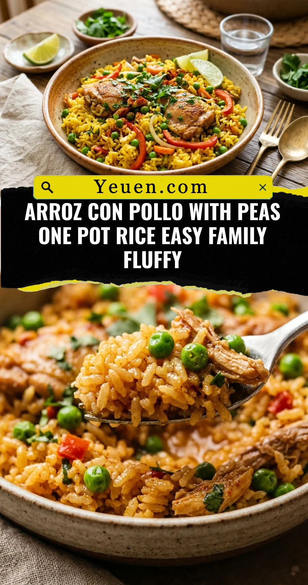 Arroz Con Pollo With Peas One Pot Rice Easy Family Fluffy