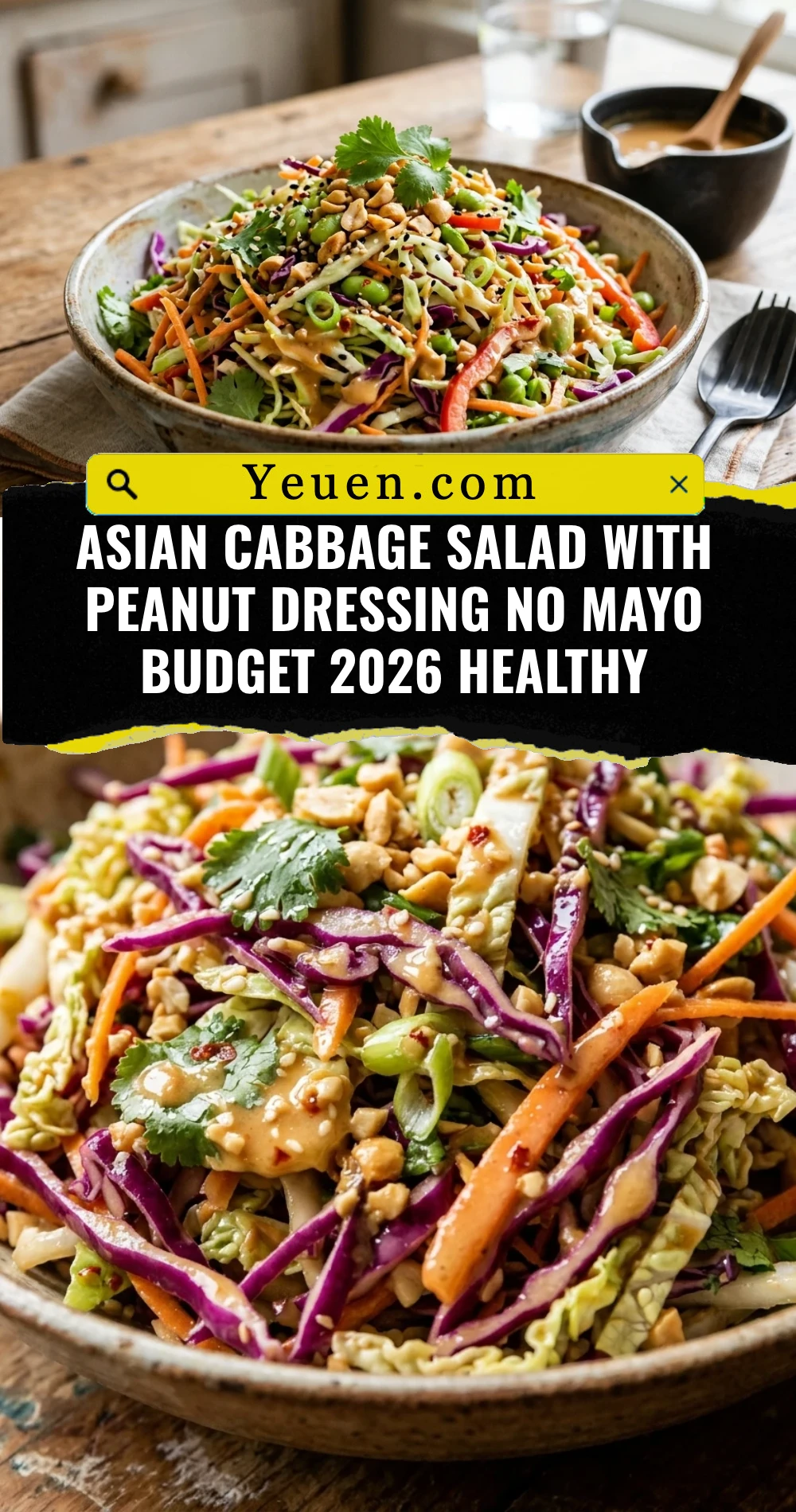 Asian Cabbage Salad With Peanut Dressing No Mayo Budget 2026 Healthy