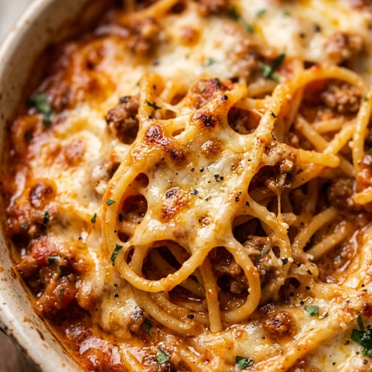 Baked Cream Cheese Spaghetti (Cheesiest Ever)