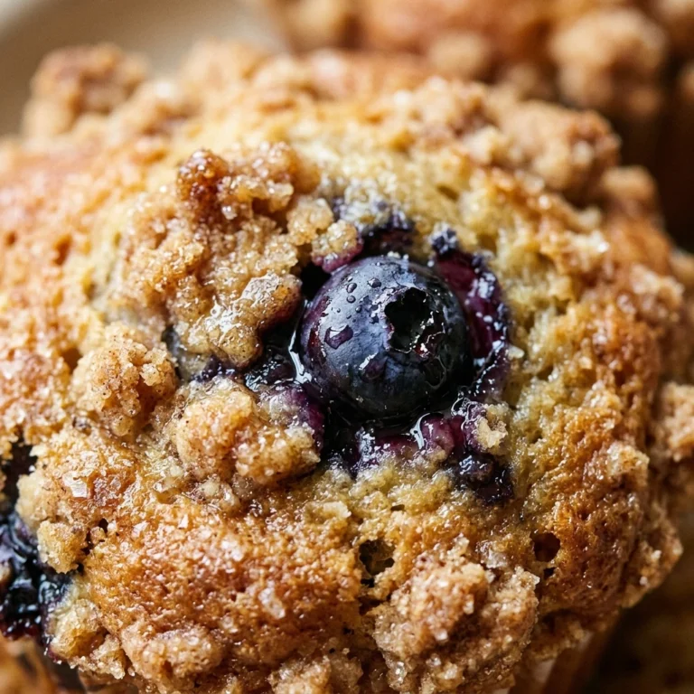 Bakery Style Blueberry Muffins With Streusel Crumb Topping