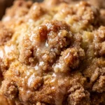 Bakery Style Coffee Cake Muffins With Vanilla Glaze