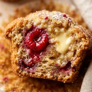 Bakery Style Raspberry White Chocolate Muffins