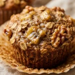 Banana Oatmeal Breakfast Muffins With Walnuts Healthy