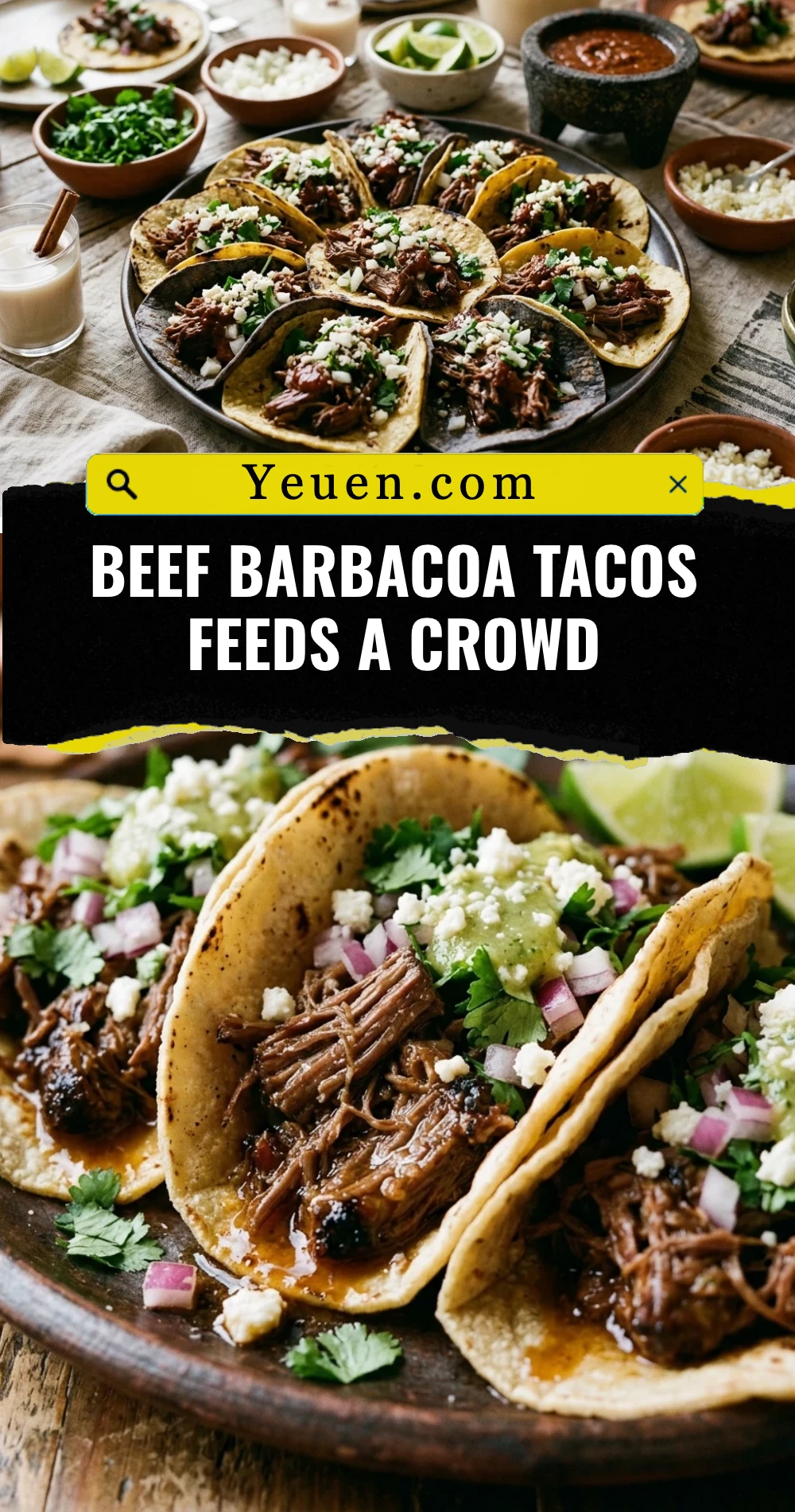 Beef Barbacoa Tacos Feeds A Crowd