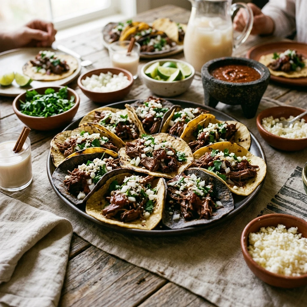 Beef Barbacoa Tacos Feeds A Crowd
