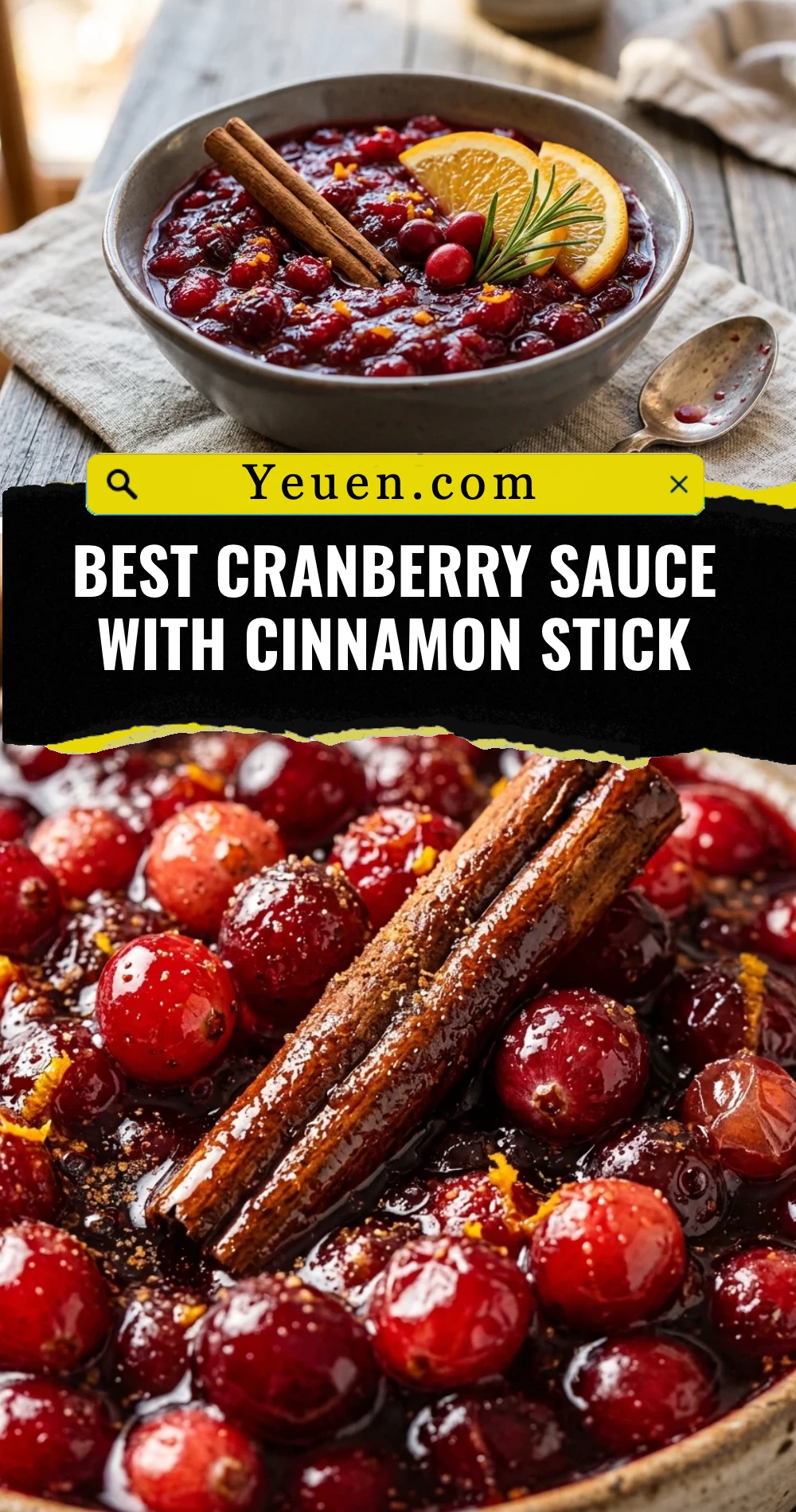 Best Cranberry Sauce With Cinnamon Stick