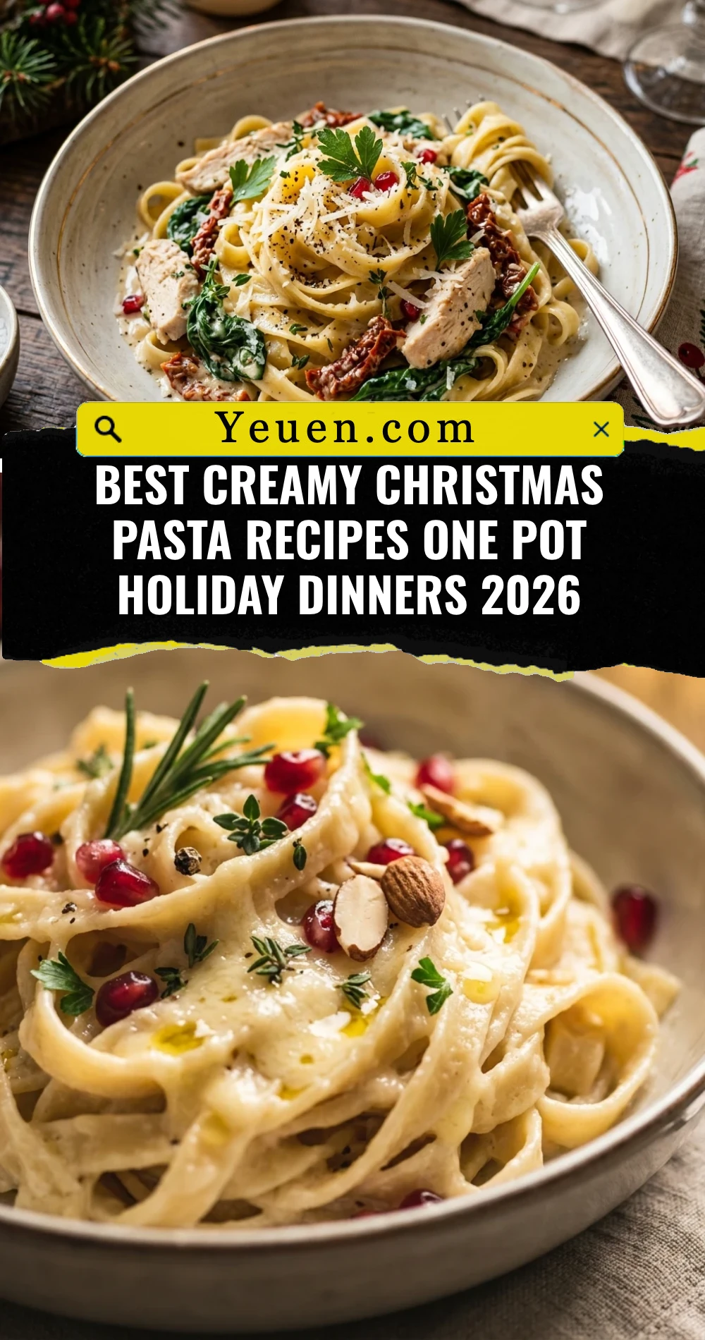 Best Creamy Christmas Pasta Recipes One Pot Holiday Dinners 2026