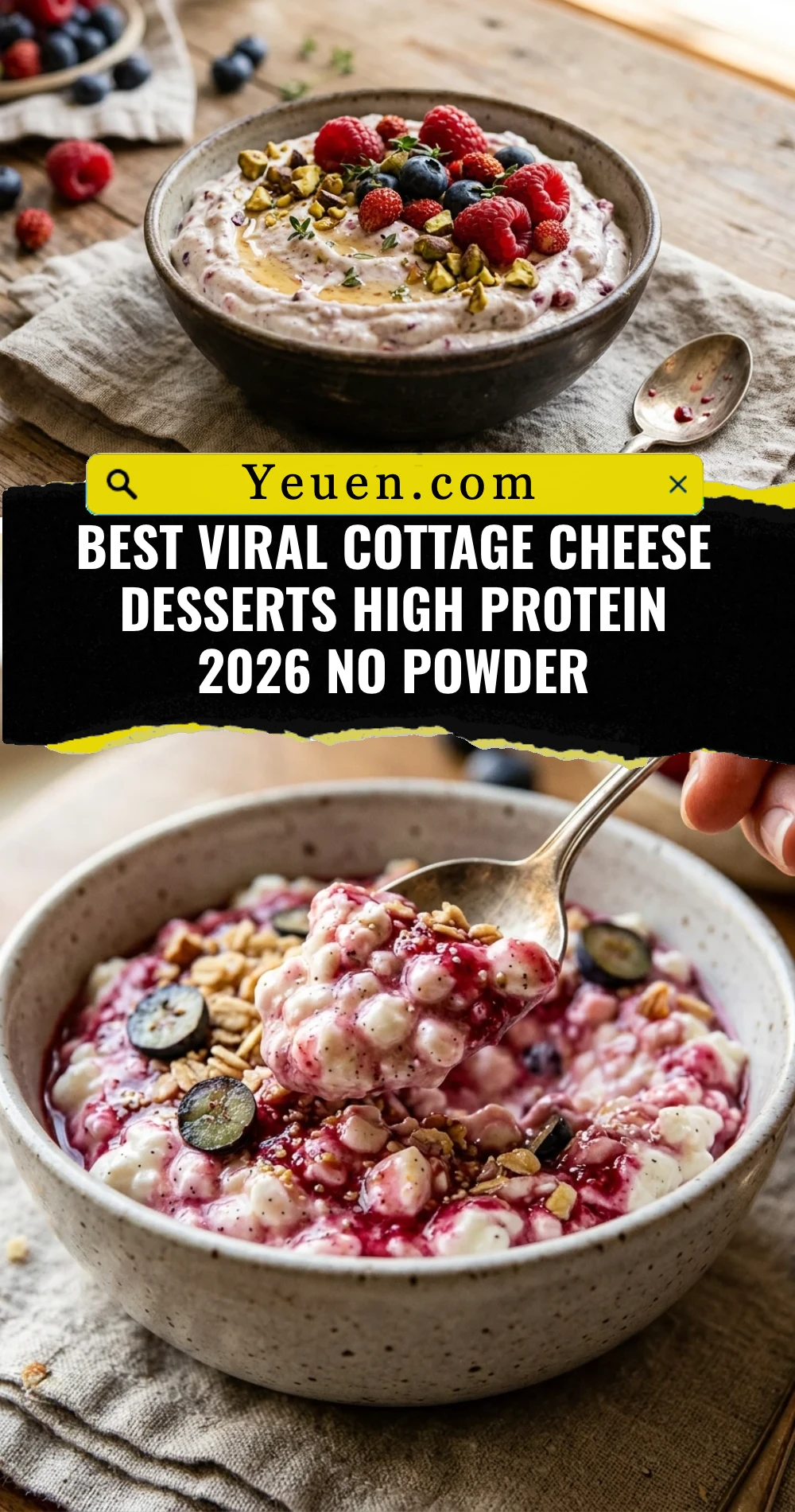 Best Viral Cottage Cheese Desserts High Protein 2026 No Powder