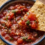 Bloody Salsa & Chips - 5 Min Spooky Dip Dinner