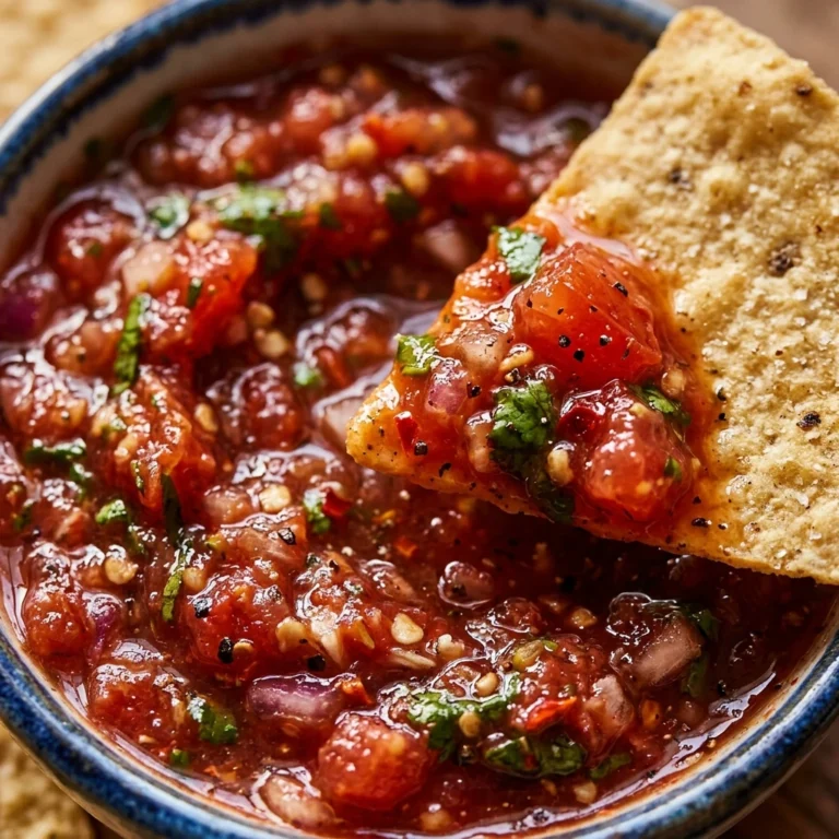 Bloody Salsa & Chips - 5 Min Spooky Dip Dinner