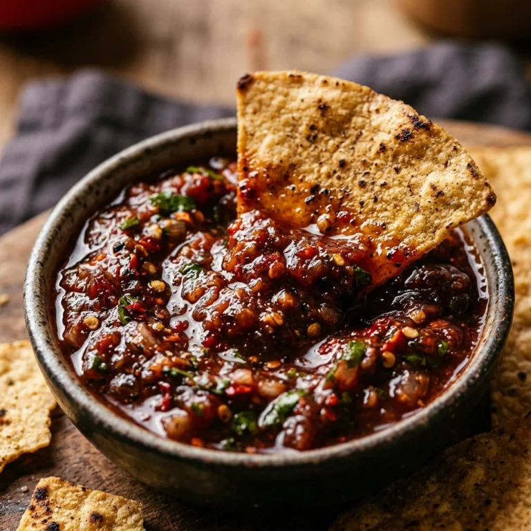 Bloody Salsa & Chips - 5 Min Spooky Dip Dinner