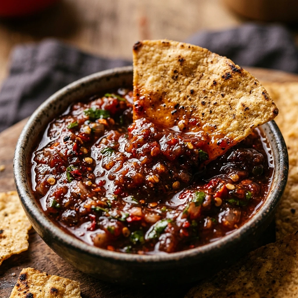 Bloody Salsa & Chips – 5 Min Spooky Dip Dinner