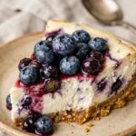Blueberry Cheesecake Creamy Baked Easy Flavored Viral No Fail