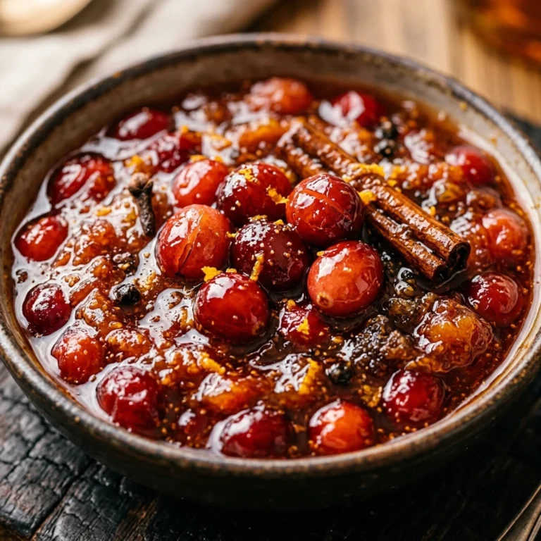 Bourbon Cranberry Sauce Smoky