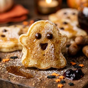 Breakfast For Dinner Halloween Board - Pancake Ghosts