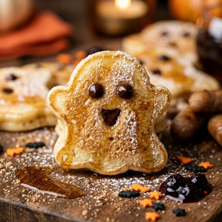 Breakfast For Dinner Halloween Board - Pancake Ghosts