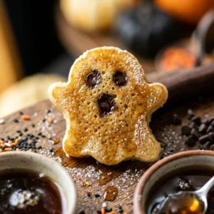 Breakfast For Dinner Halloween Board - Pancake Ghosts