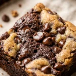 Brookie Cookies Brownie Batter Desserts Easy Fudgy Chewy Chocolate