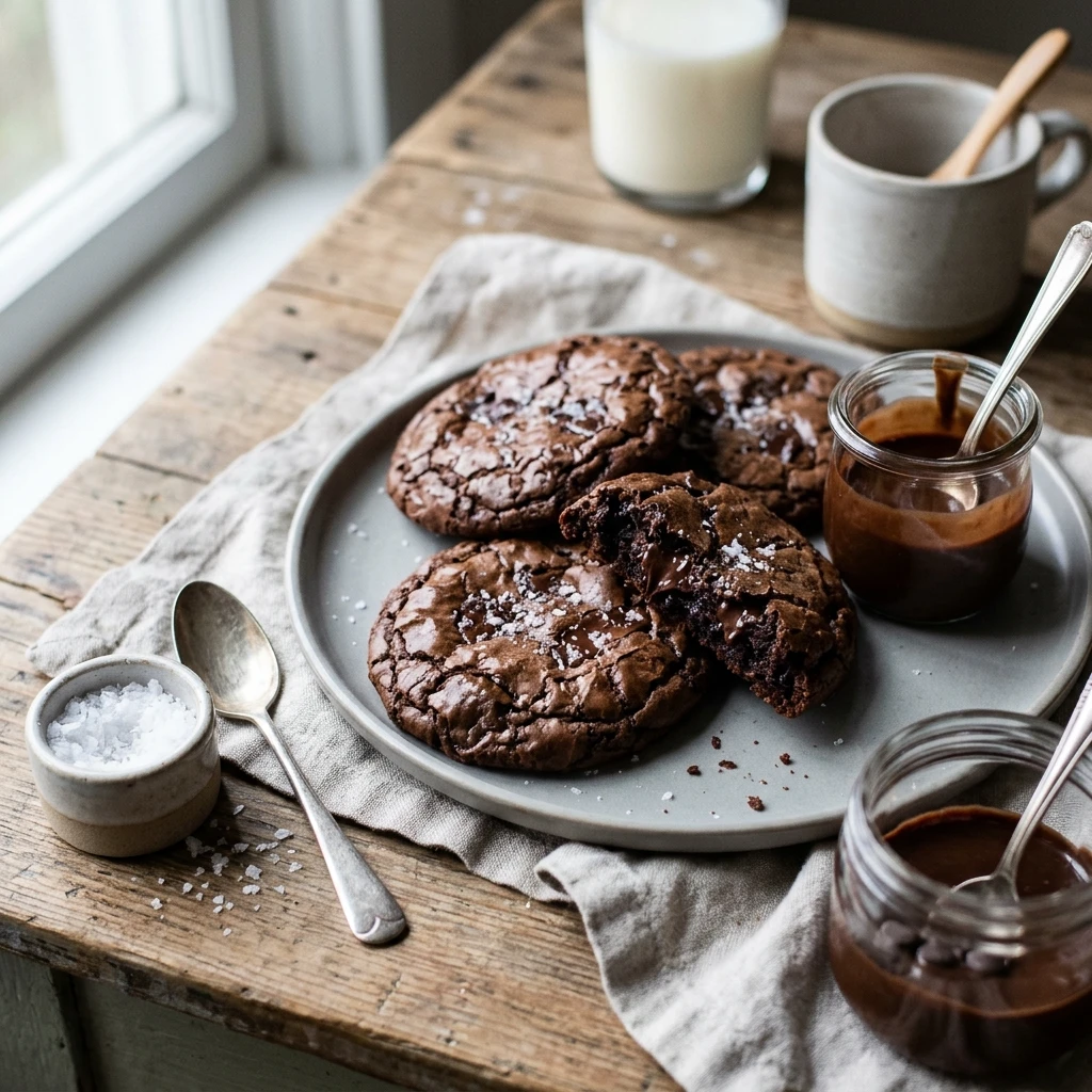 Brownie Batter Cookies Desserts Easy Fudgy Chewy Chocolate