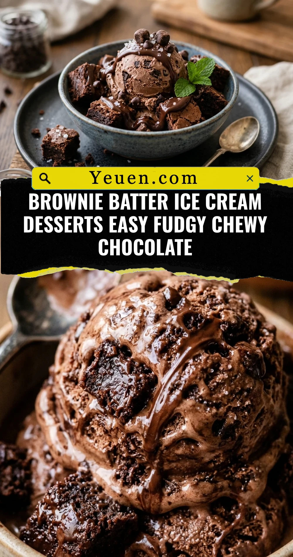 Brownie Batter Ice Cream Desserts Easy Fudgy Chewy Chocolate