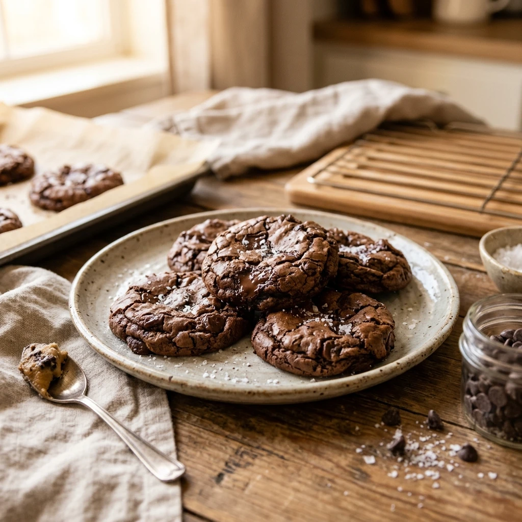 Brownie Cookies Brookie Batter Desserts Easy Fudgy Chewy Chocolate