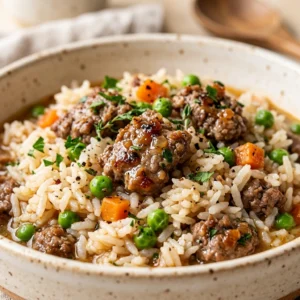 Budget Beef And Rice One Pot Easy Fluffy Family Under $10