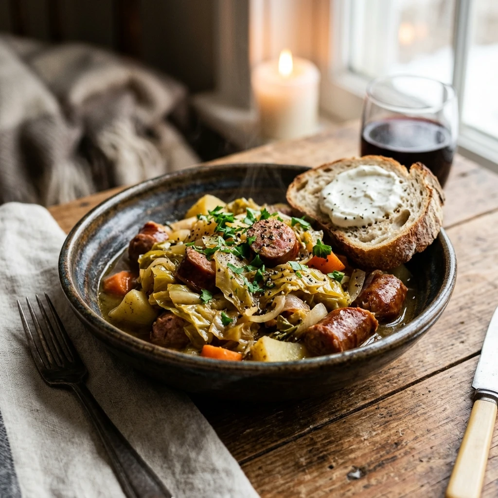 Budget Cabbage Dinner Under $10 Easy Cozy Winter