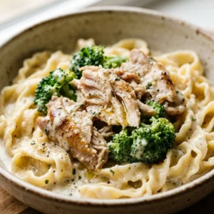 Budget Chicken And Broccoli Alfredo Pasta Under $2