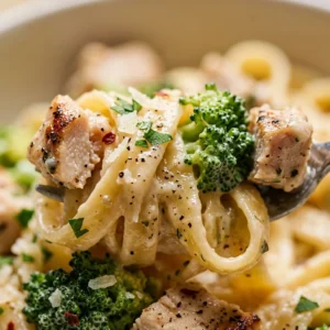 Budget Chicken And Broccoli Alfredo Pasta Under $2