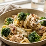 Budget Chicken And Broccoli Alfredo Pasta Under $2