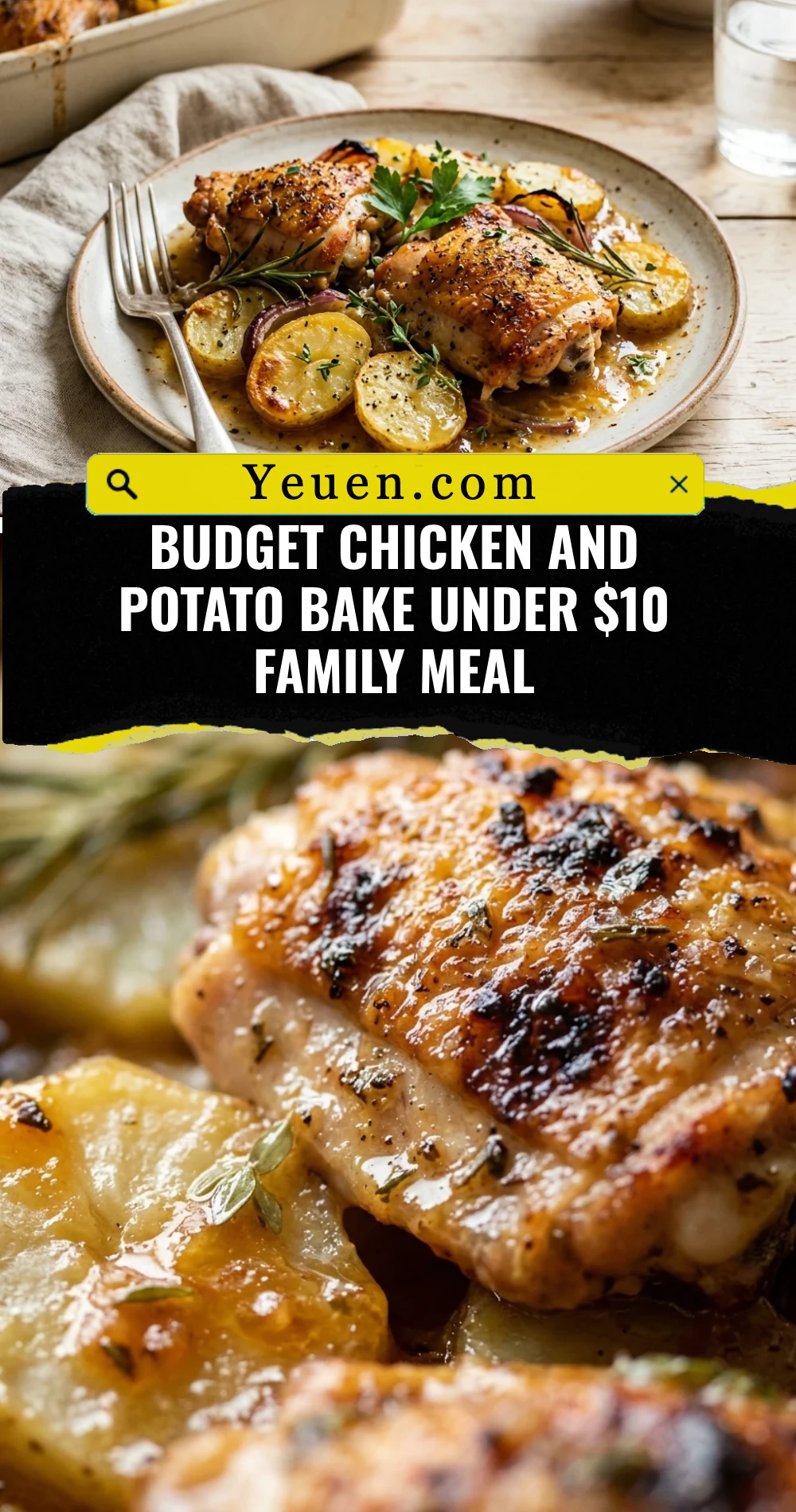 Budget Chicken And Potato Bake Under $10 Family Meal