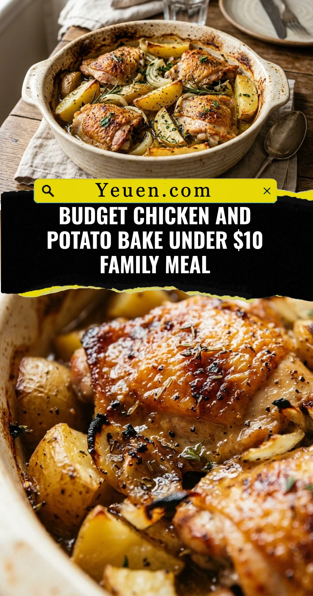 Budget Chicken And Potato Bake Under $10 Family Meal