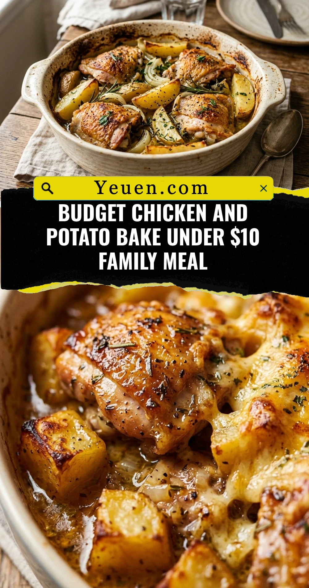 Budget Chicken And Potato Bake Under $10 Family Meal