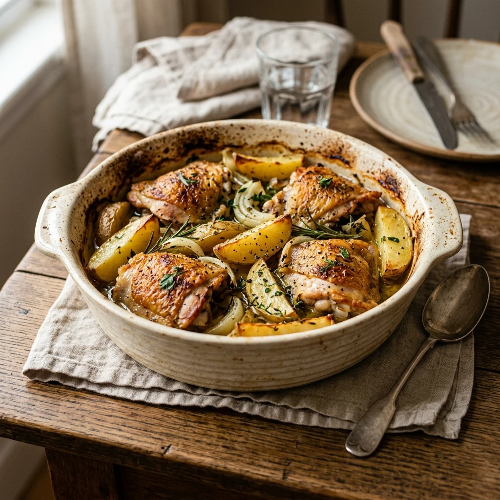 Budget Chicken And Potato Bake Under $10 Family Meal