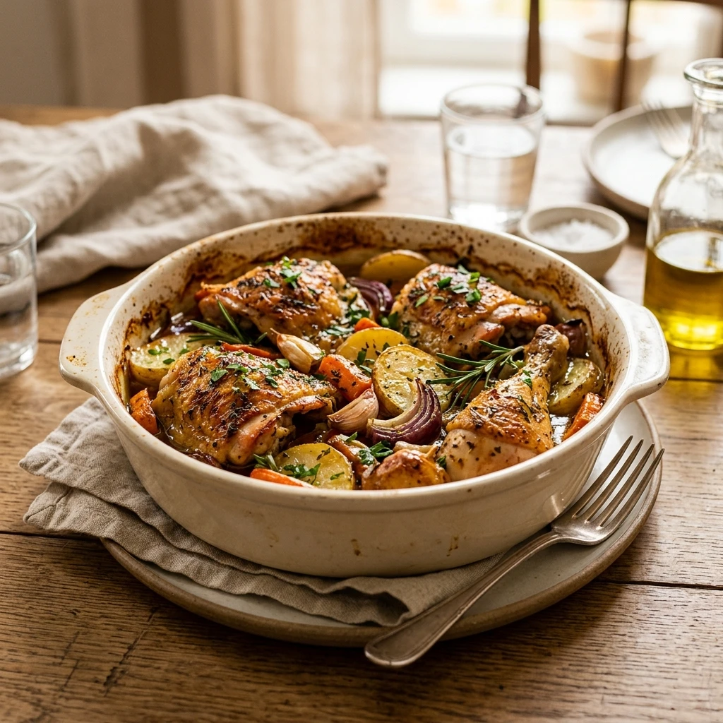 Budget Chicken And Potato Bake Under $10 Family Meal