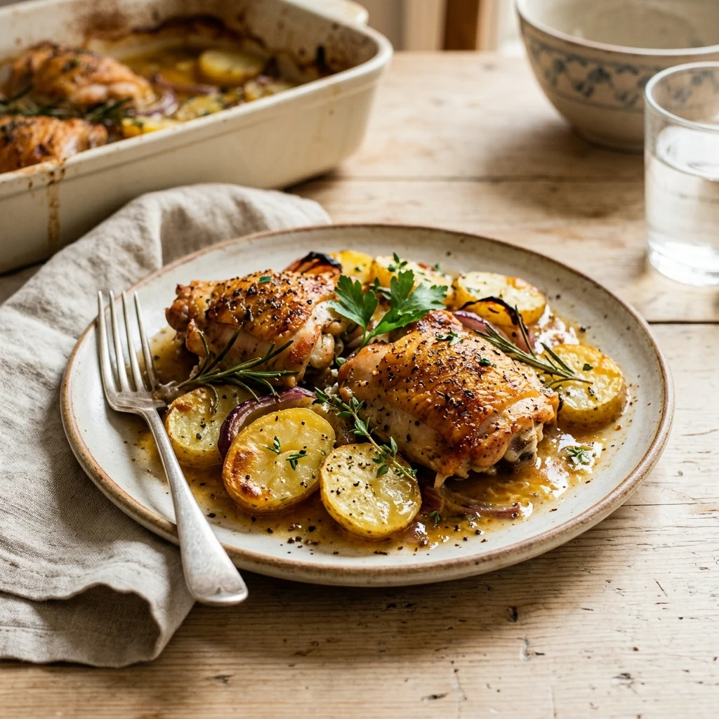Budget Chicken And Potato Bake Under $10 Family Meal