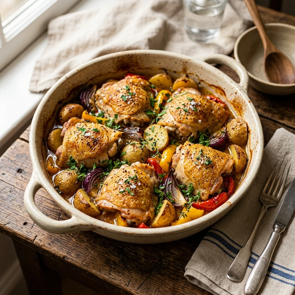 Budget Chicken And Potato Bake Under $10 Family Meal