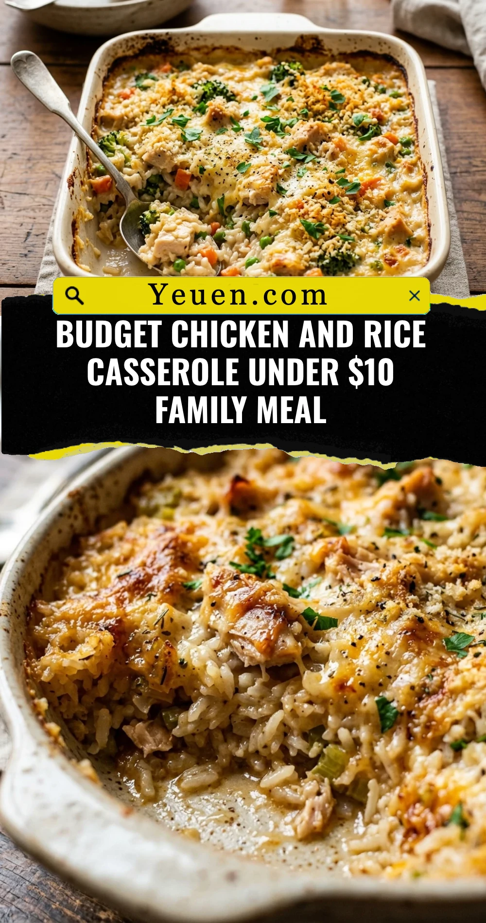Budget Chicken And Rice Casserole Under $10 Family Meal