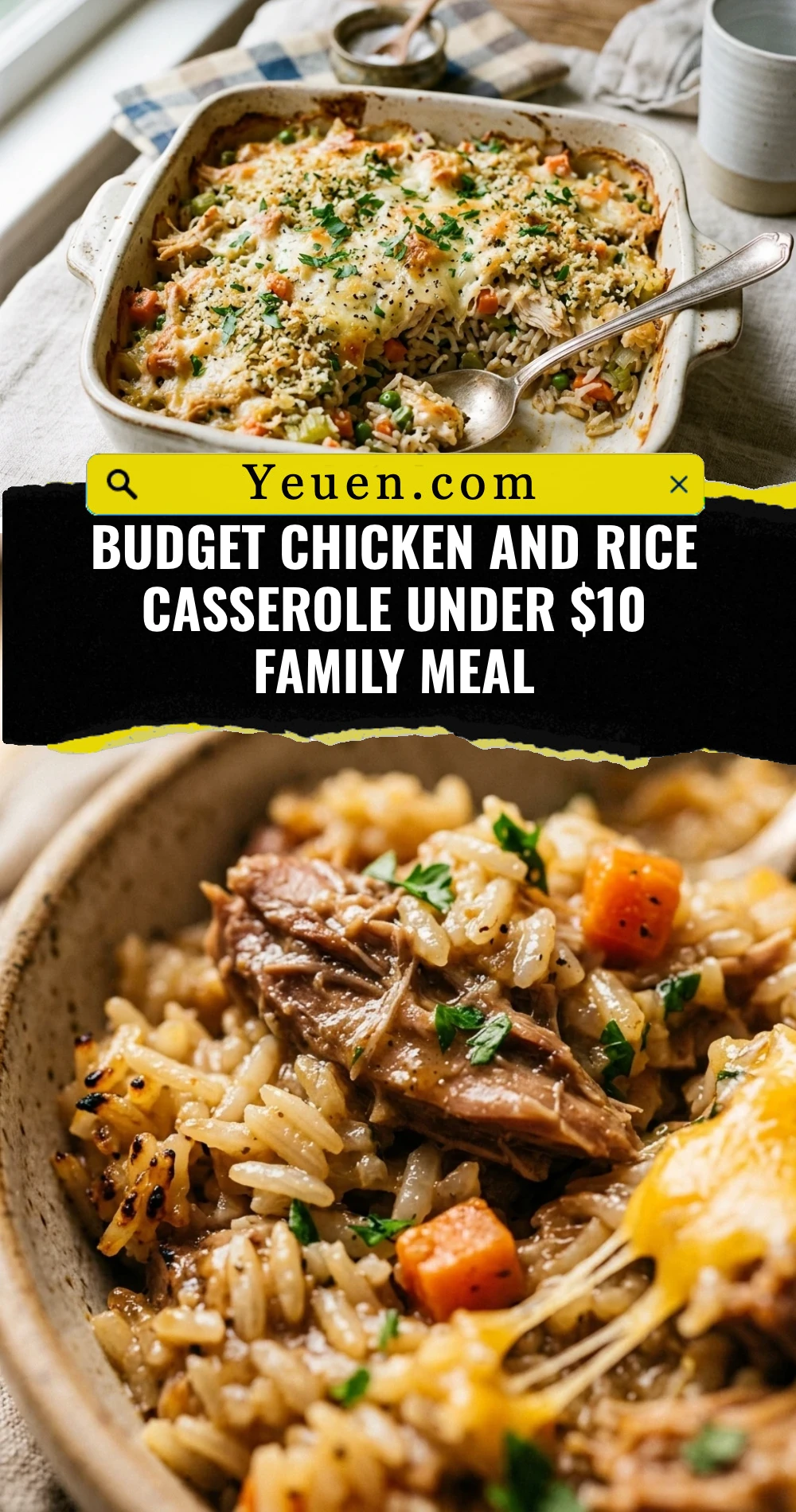 Budget Chicken And Rice Casserole Under $10 Family Meal