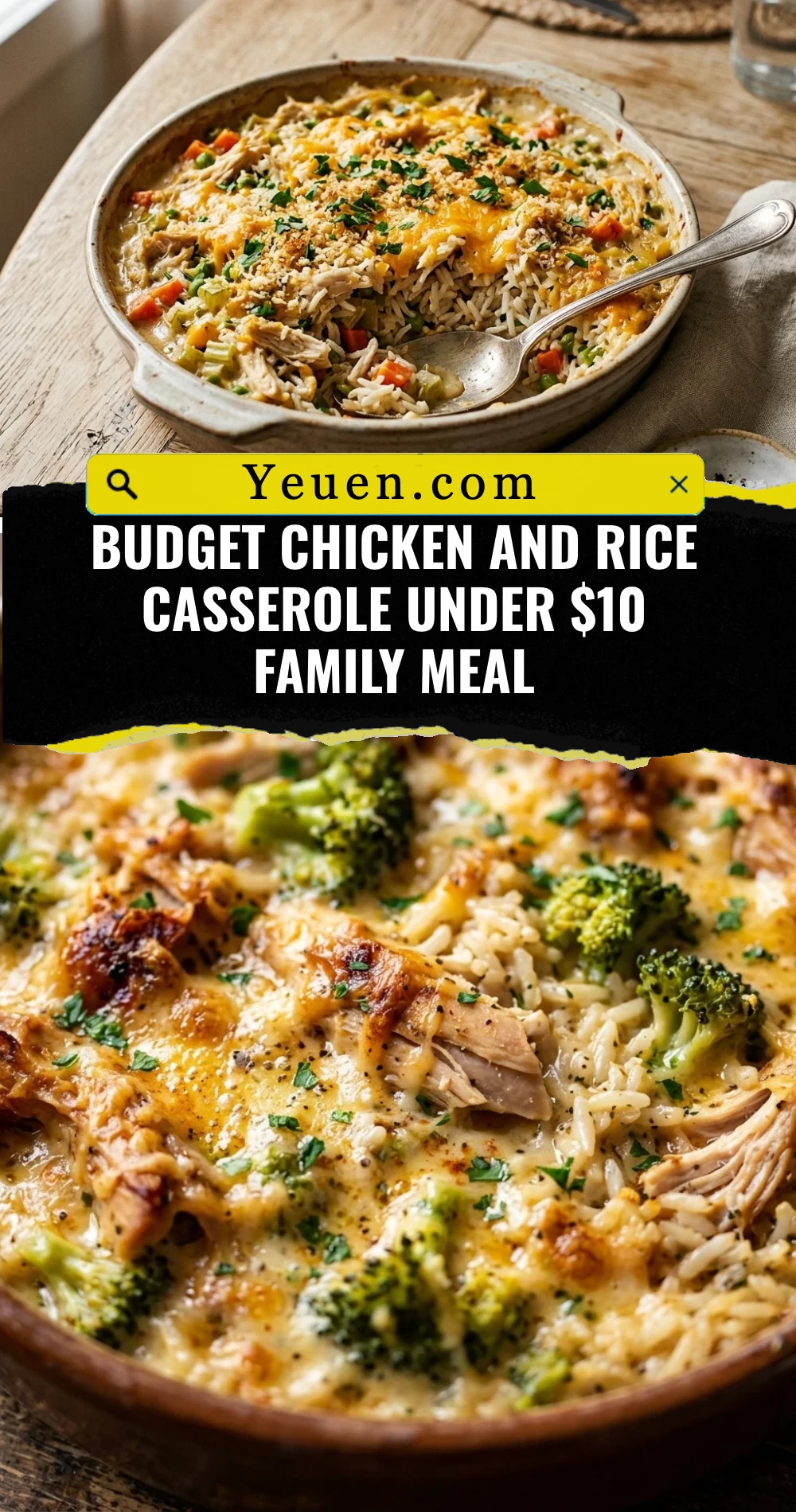 Budget Chicken And Rice Casserole Under $10 Family Meal