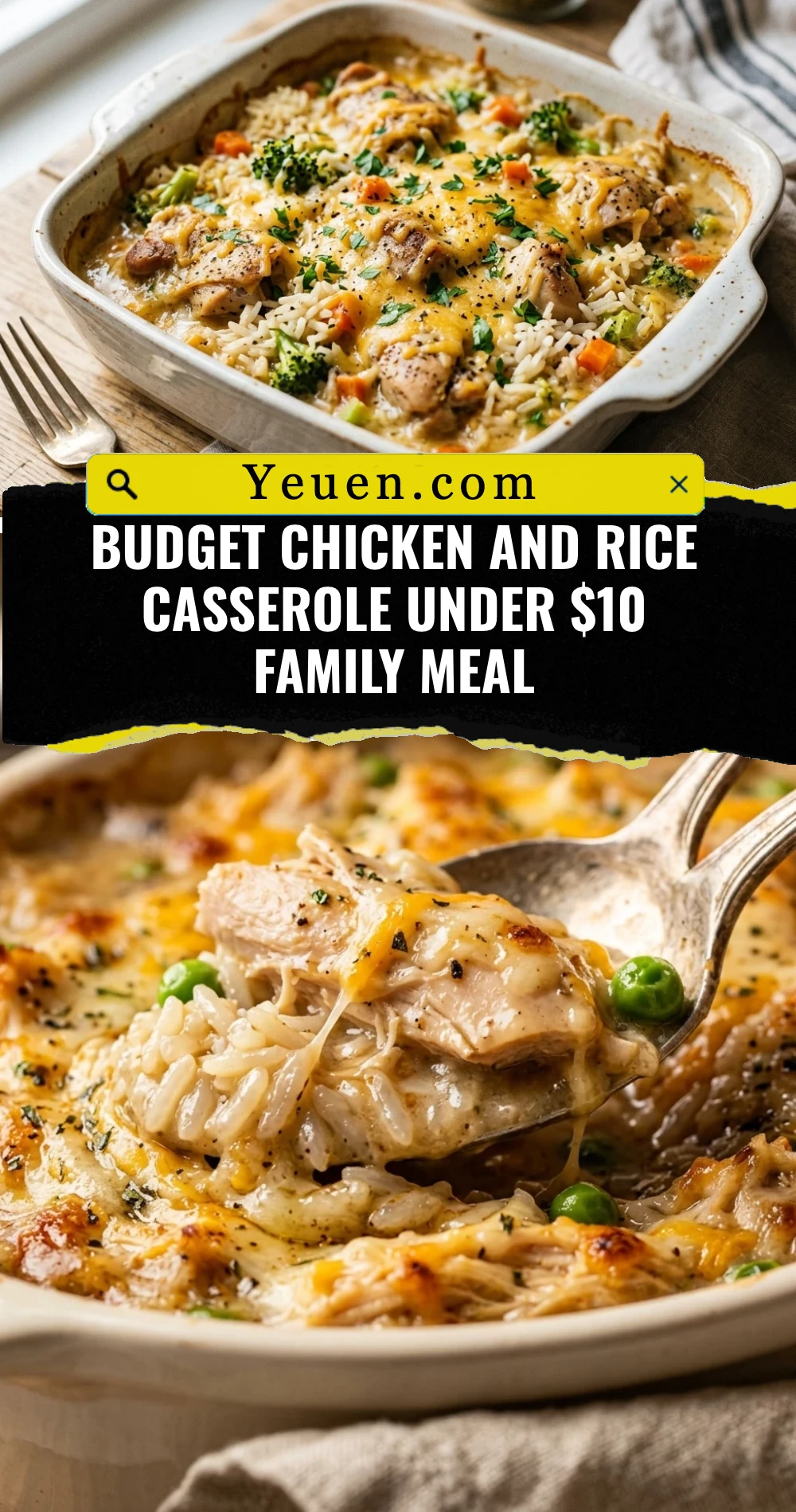 Budget Chicken And Rice Casserole Under $10 Family Meal
