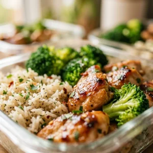 Budget Chicken And Rice Meal Prep With Broccoli Under $20