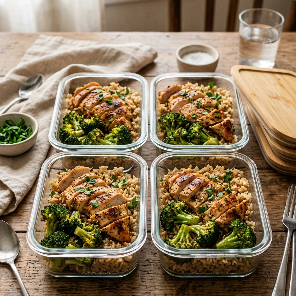 Budget Chicken And Rice Meal Prep With Broccoli Under $20