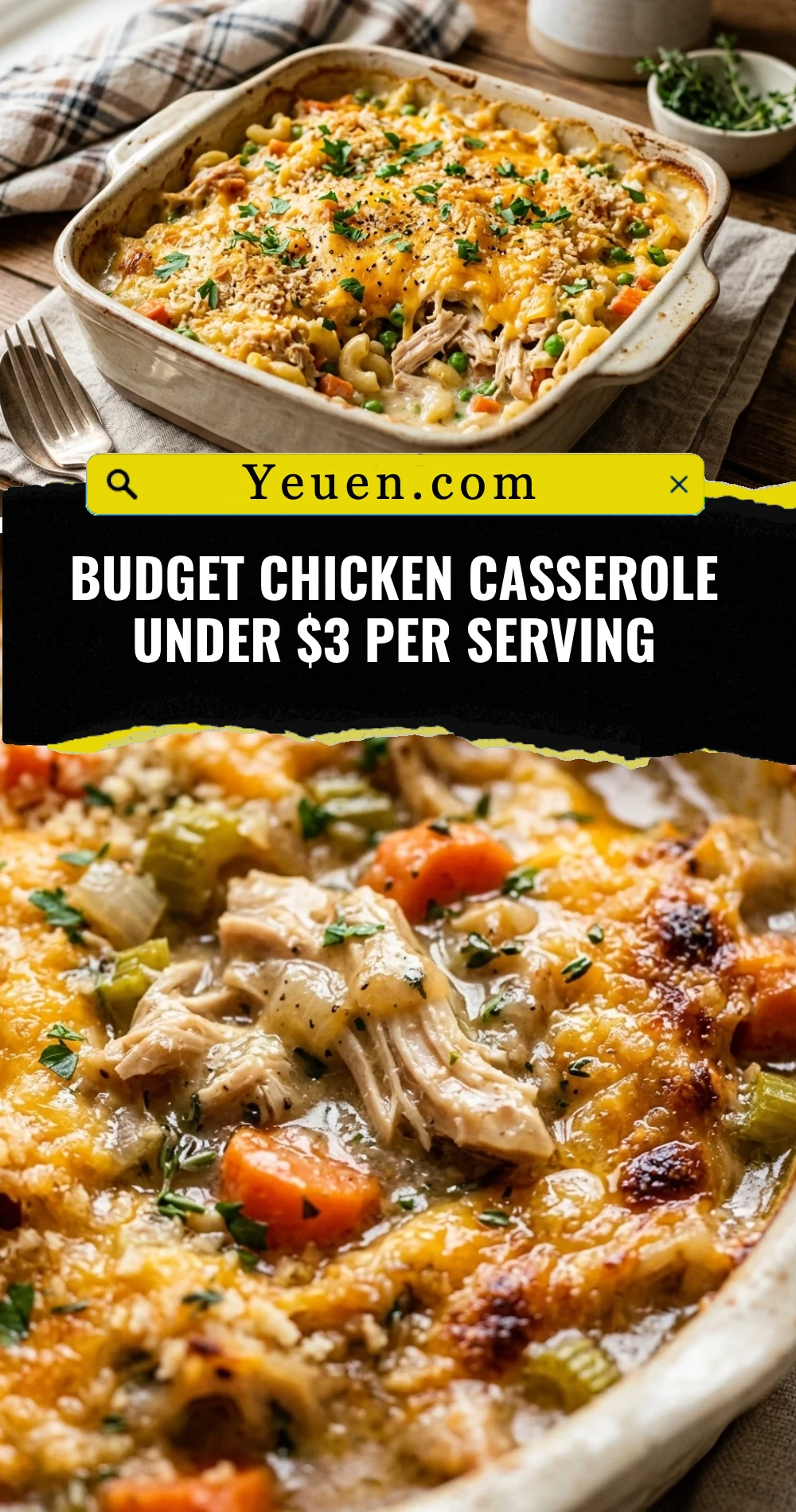 Budget Chicken Casserole Under $3 Per Serving