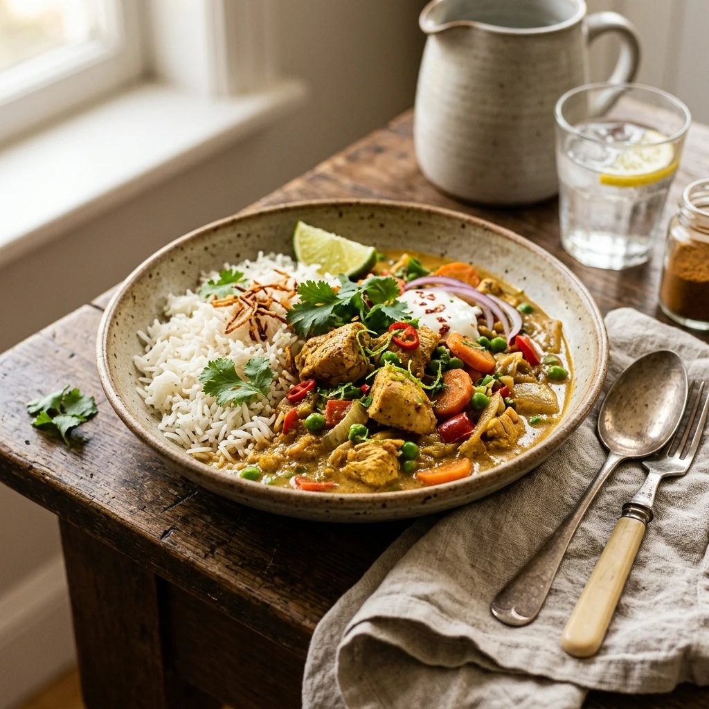 Budget Chicken Curry With Rice Under $3 Per Serving Easy