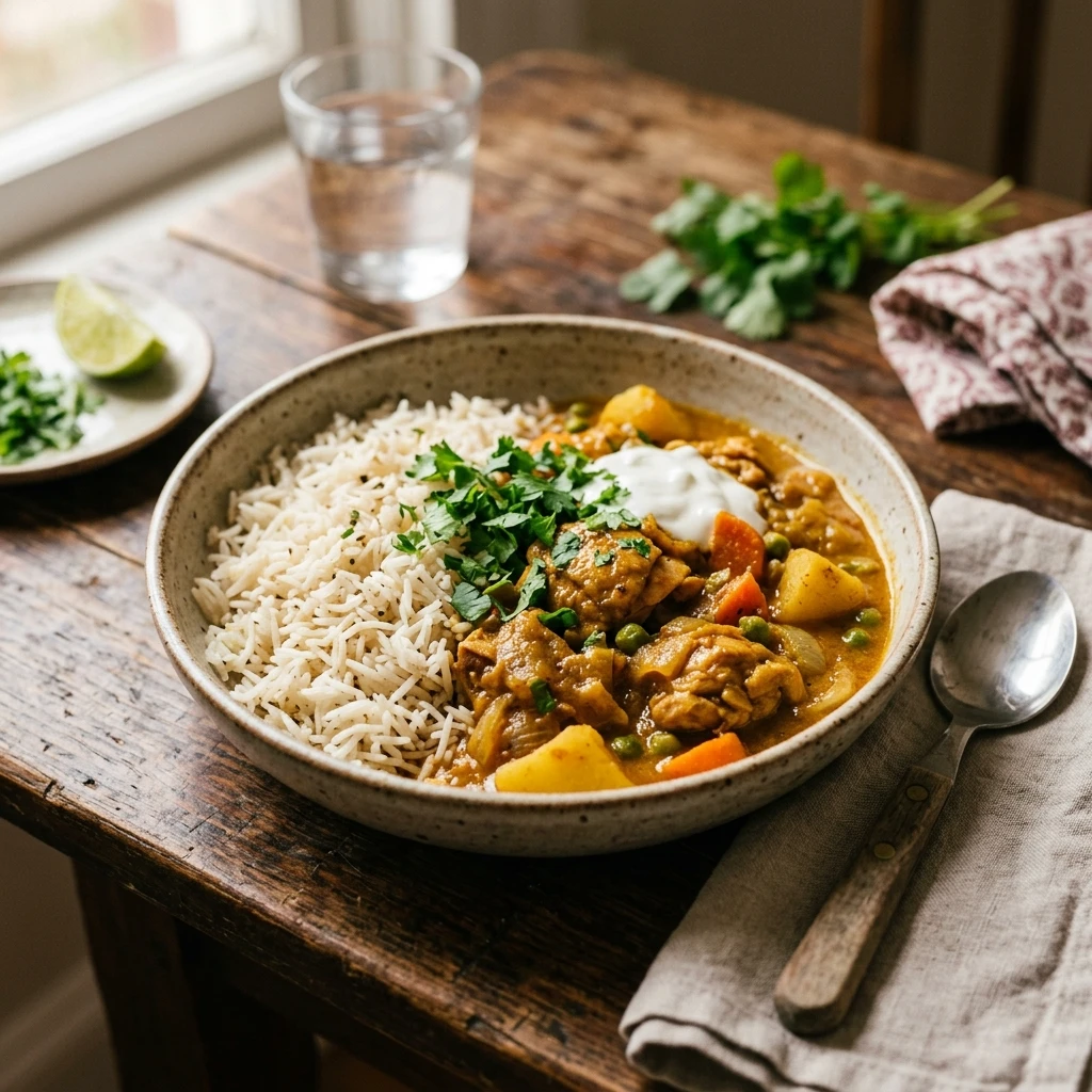 Budget Chicken Curry With Rice Under $3 Per Serving Easy
