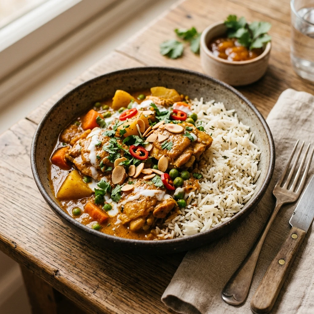 Budget Chicken Curry With Rice Under $3 Per Serving Easy